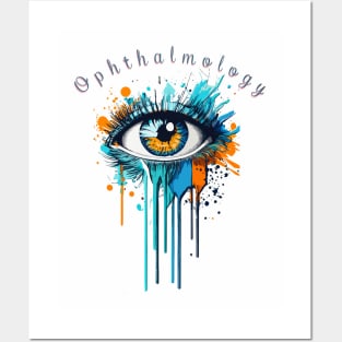 opthalmology eye design Posters and Art